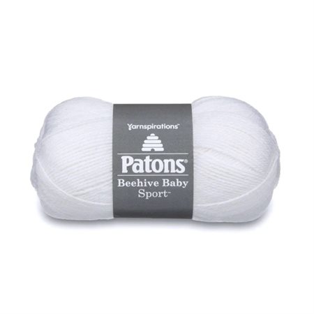 PATONS Beehive Baby Sport Yarn "Angel White" # 09005 (246009)